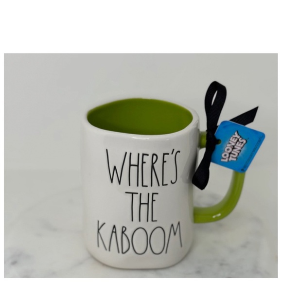 NEW Rae Dunn Looney Tunes Marvin the Martian Where’s The Kaboom Double Sided Mug - Picture 1 of 2
